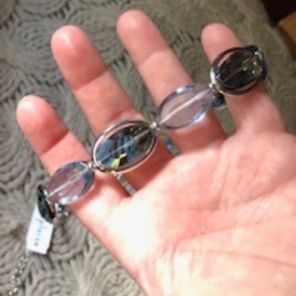 *HOST PICK* Two-Tone Blue and Silver Necklace *NEW* - Picture 5 of 6